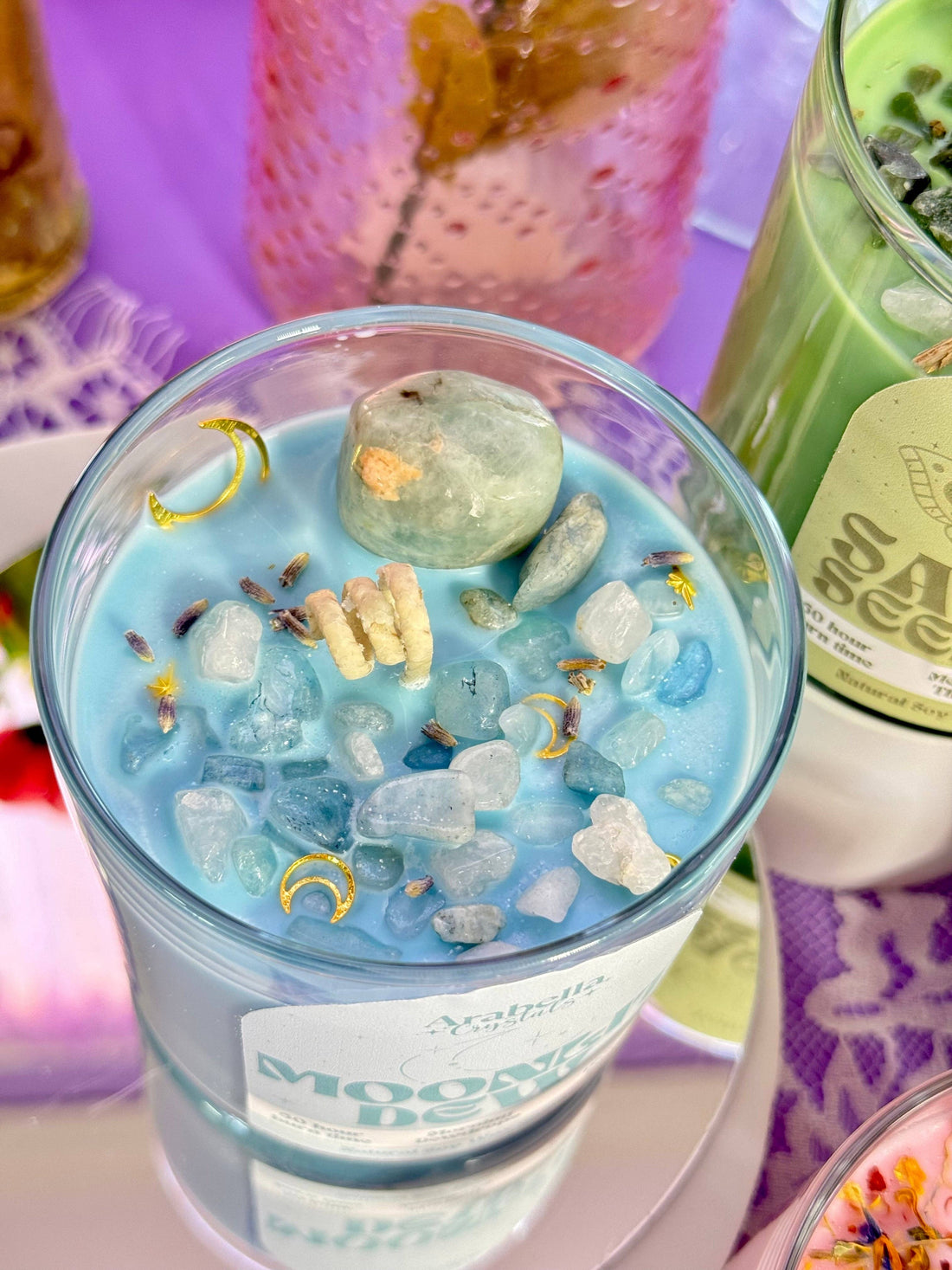 Moonlit Dew Spring Collection - Candle, Body Oil & Spray: Home & Body Spray