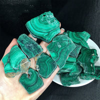 Malachite Section Of Raw Stone Specimen