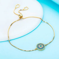 KALETINE 925 Sterling Silver Bracelet Paved Cubic Zirconia Turkey Good Luck Hamsa Evil Eye Charm Bracelet Women Men Jewelry