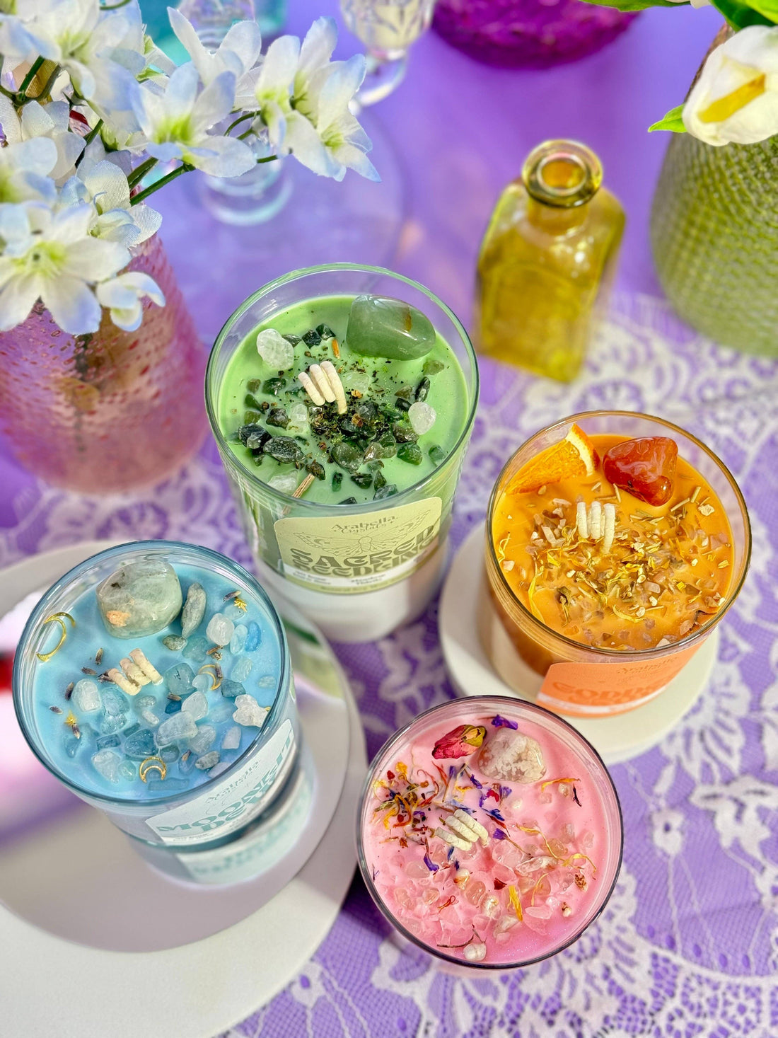 Moonlit Dew Spring Collection - Candle, Body Oil & Spray: Home & Body Spray
