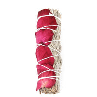 White Sage And Red Rose Petal Colorful Aromatherapy