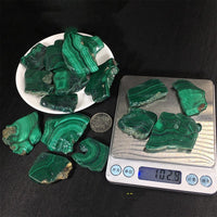 Malachite Section Of Raw Stone Specimen