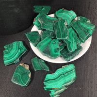 Malachite Section Of Raw Stone Specimen