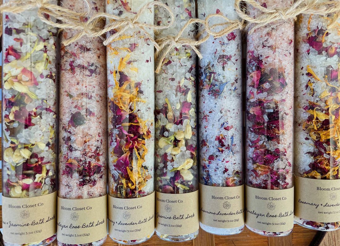 Large Test Tube Bath Salts: Rose & Lavender