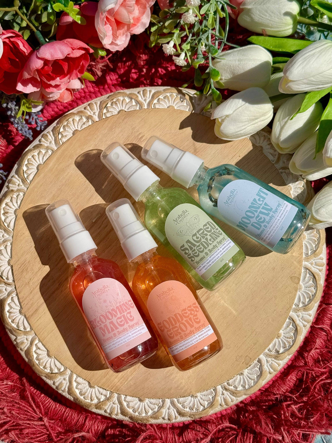 Moonlit Dew Spring Collection - Candle, Body Oil & Spray: Home & Body Spray