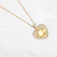 Kaletine Turkish Evil Eye Necklace Crystal Lucky Heart Eye Pendant 925 Sterling Silver Necklace Choker Lady Charm Jewelry
