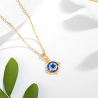 Unique design Evil Eye Pendant 18K Gold Necklace for Women Anniversary Party Gift Fine Jewelry With Certificate Wholesale