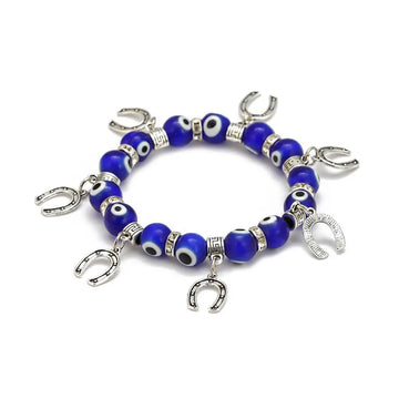 Stackable Hamsa Evil Eye Charm Bracelets