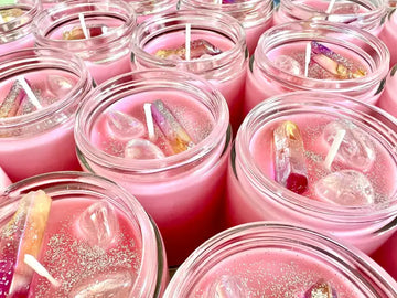 Pink Magical Candle. Manifesting Unconditional Love, Soulmate Connections. Twin Flame Connections.