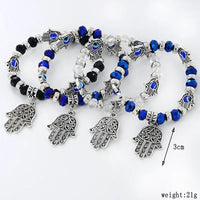 Evil Eyes Bracelet Beads Charms Link Chain Bracelet