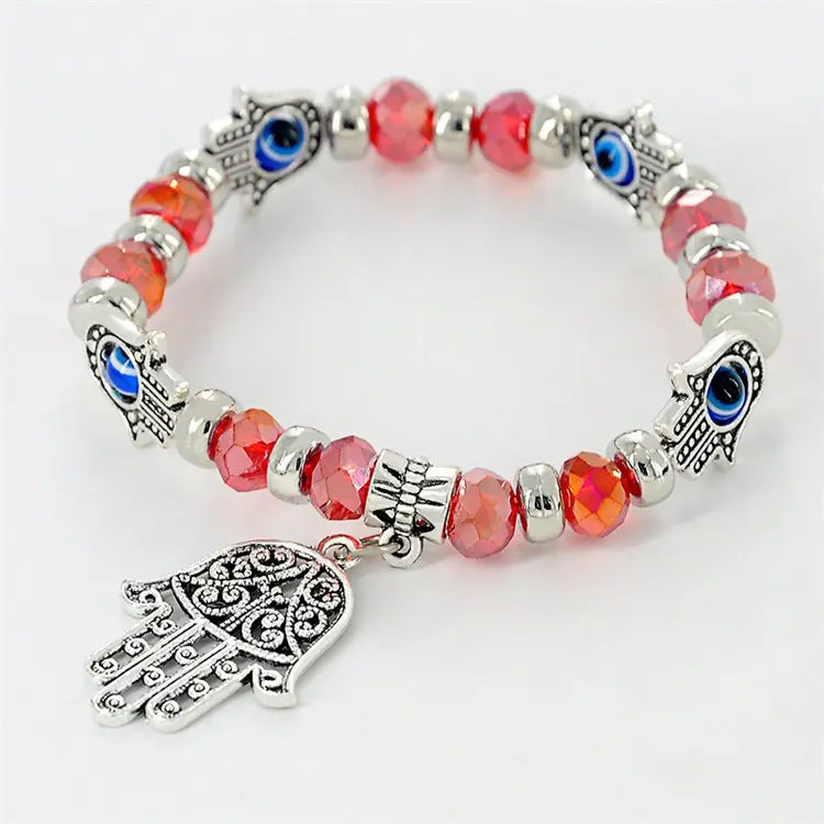 Evil Eyes Bracelet Beads Charms Link Chain Bracelet